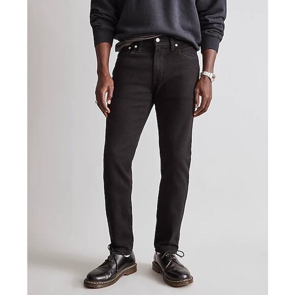 MADEWELL Men's Athletic Slim Jean 31x32 Black Denim Stretch NG307 NWT - Picture 1 of 13